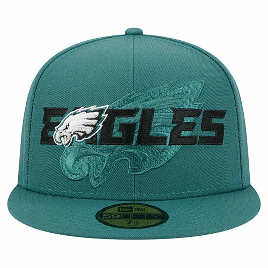 NFL Philadelphia Eagles Overlap Wordmark 59FIFTY Fitted Hat