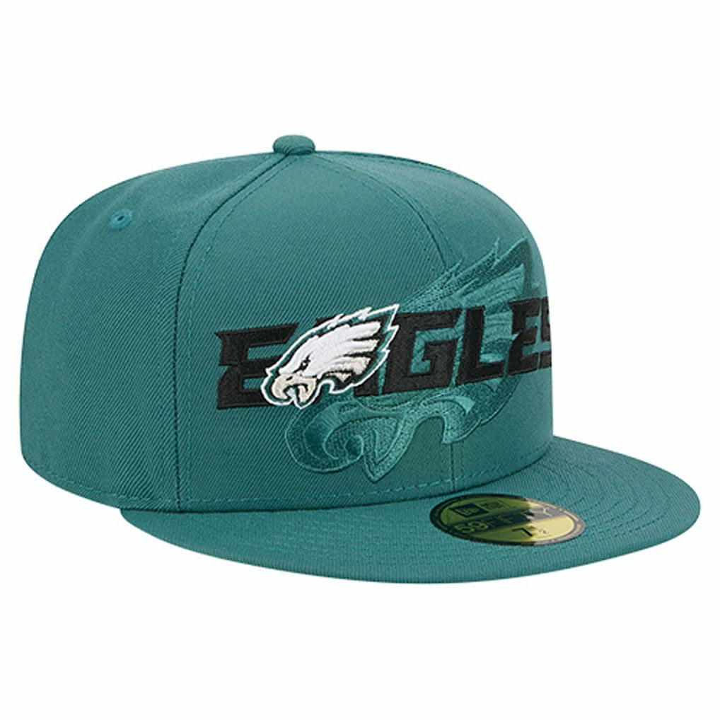 NFL Philadelphia Eagles Overlap Wordmark 59FIFTY Fitted Hat