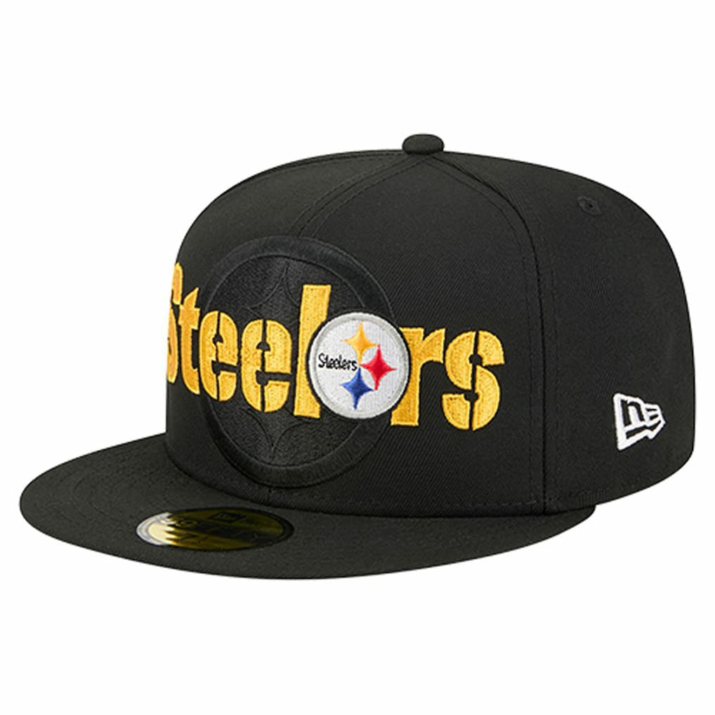 NFL Pittsburgh Steelers Overlap Wordmark 59FIFTY Fitted Hat