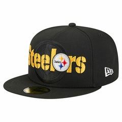 NFL Pittsburgh Steelers Overlap Wordmark 59FIFTY Fitted Hat