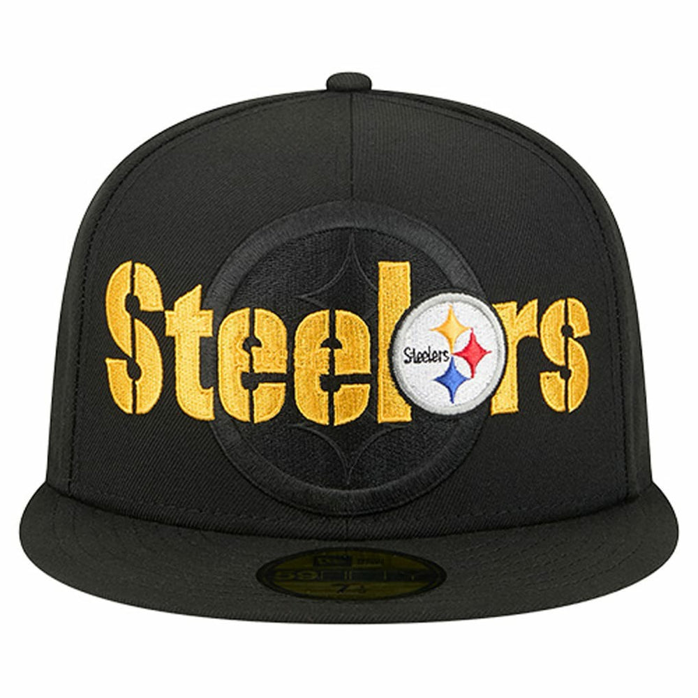 NFL Pittsburgh Steelers Overlap Wordmark 59FIFTY Fitted Hat