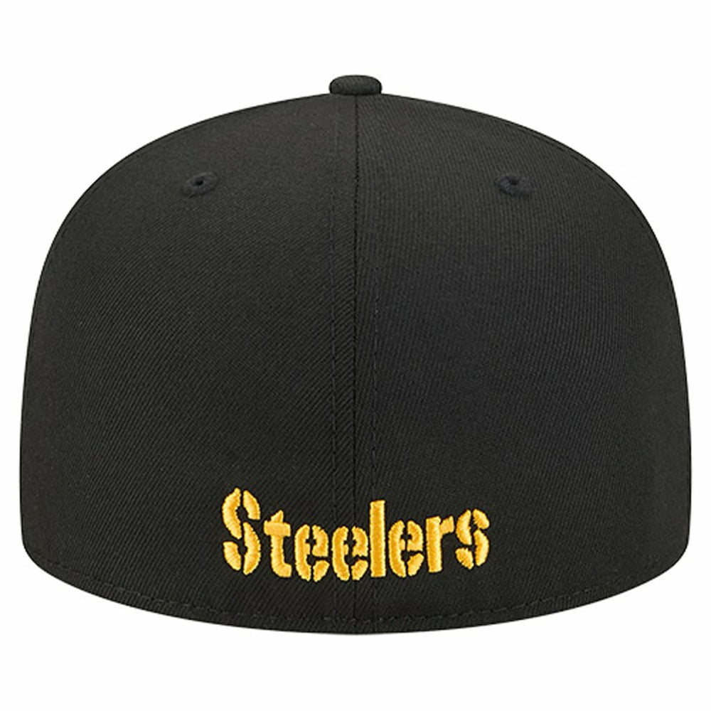 NFL Pittsburgh Steelers Overlap Wordmark 59FIFTY Fitted Hat
