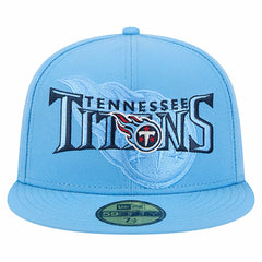 NFL Tennessee Titans Overlap Wordmark 59FIFTY Fitted Hat