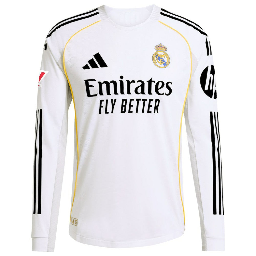 Rodrygo Real Madrid 2025/26 Home Long Sleeve Jersey / Soccer Online