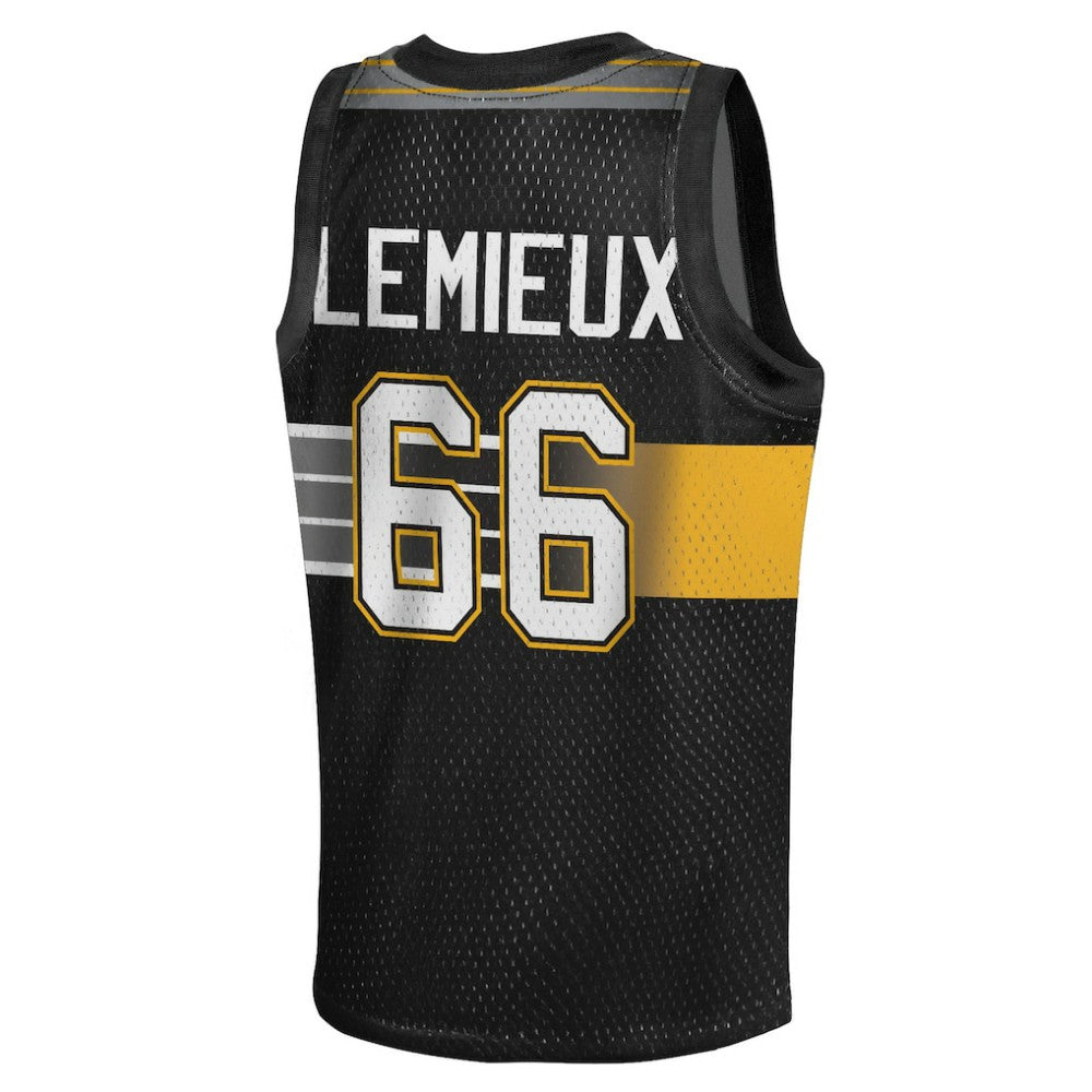 Mario Lemieux Pittsburgh Penguins Mitchell & Ness Youth Maxxed Out Fashion Basketball Jersey