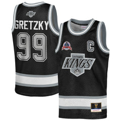 Wayne Gretzky Los Angeles Kings Mitchell & Ness Youth Maxxed Out Fashion Basketball Jersey