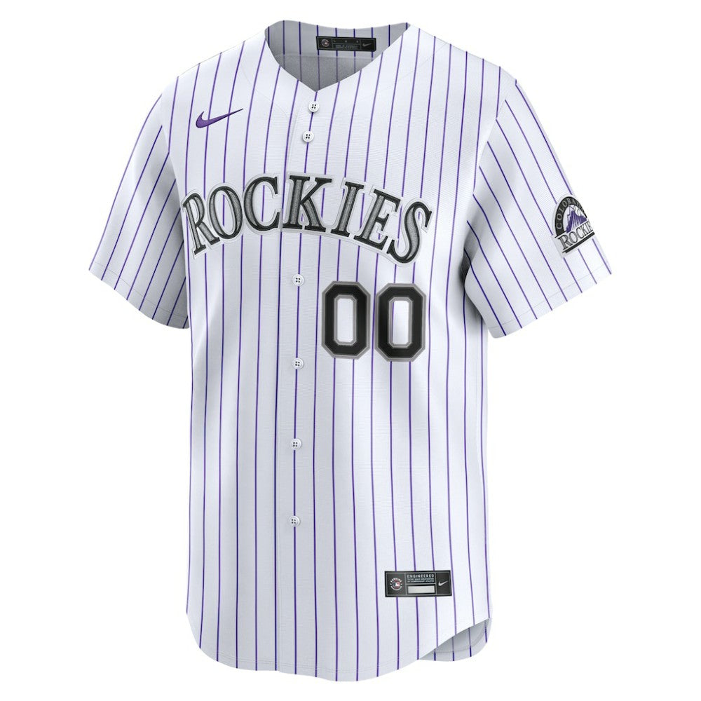 Colorado Rockies Youth Home Custom Limited Jersey - White | Nike