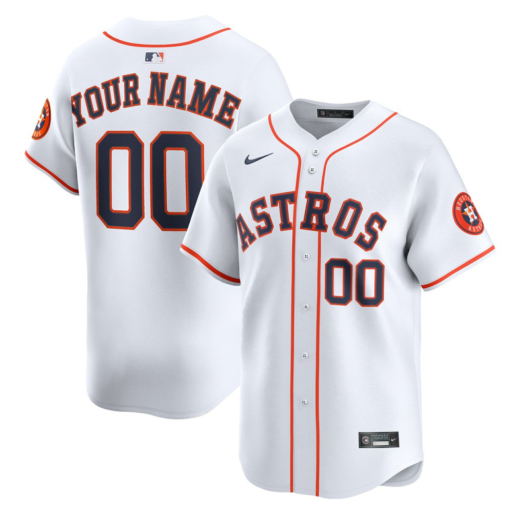 Houston Astros Youth Home Custom Limited Jersey - White | Nike