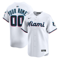 Miami Marlins Youth Home Custom Limited Jersey - White | Nike