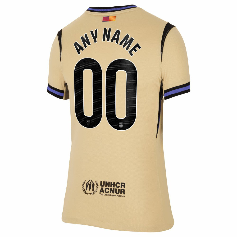 Barcelona Women's 2025/26 Away Stadium Replica Custom Jersey / Soccer Sale