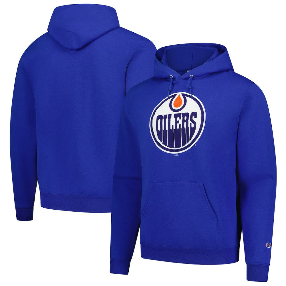 Edmonton Oilers Champion Primary Logo 1-Hit Pullover Hoodie