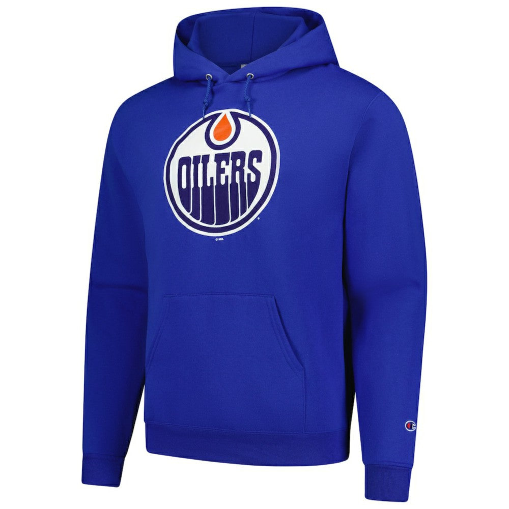 Edmonton Oilers Champion Primary Logo 1-Hit Pullover Hoodie