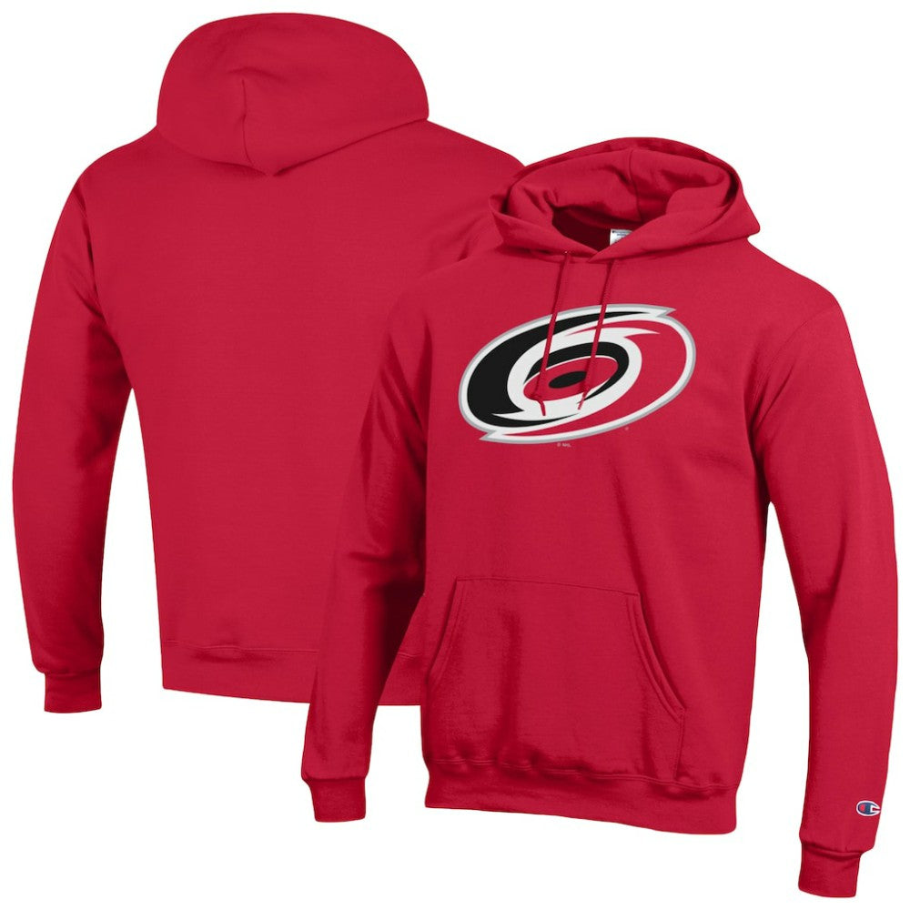 Carolina Hurricanes Champion Primary Logo 1-Hit Pullover Hoodie