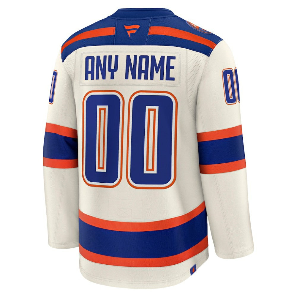 Edmonton Oilers Fanatics Alternate Premium Custom Jersey