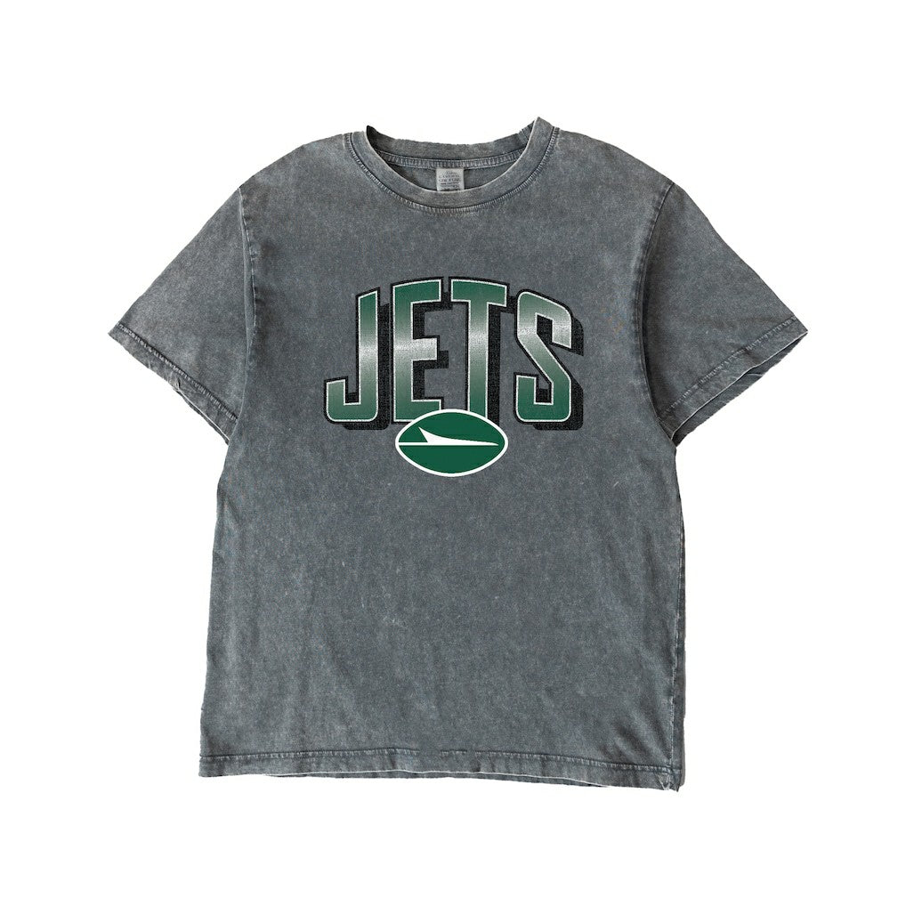 NFL New York Jets Gameday Couture Women's Peak Performance Oversized Snow Wash T-Shirt