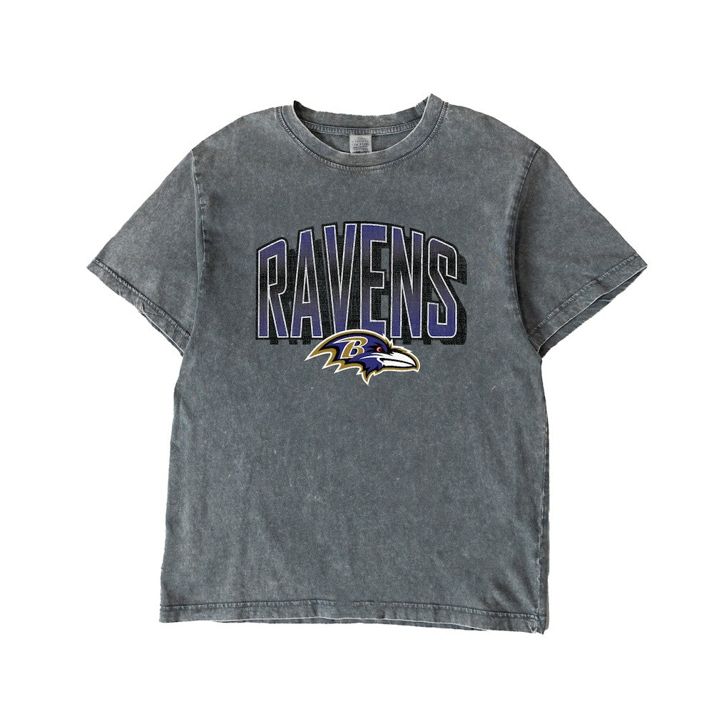 NFL Baltimore Ravens Gameday Couture Women's Peak Performance Oversized Snow Wash T-Shirt