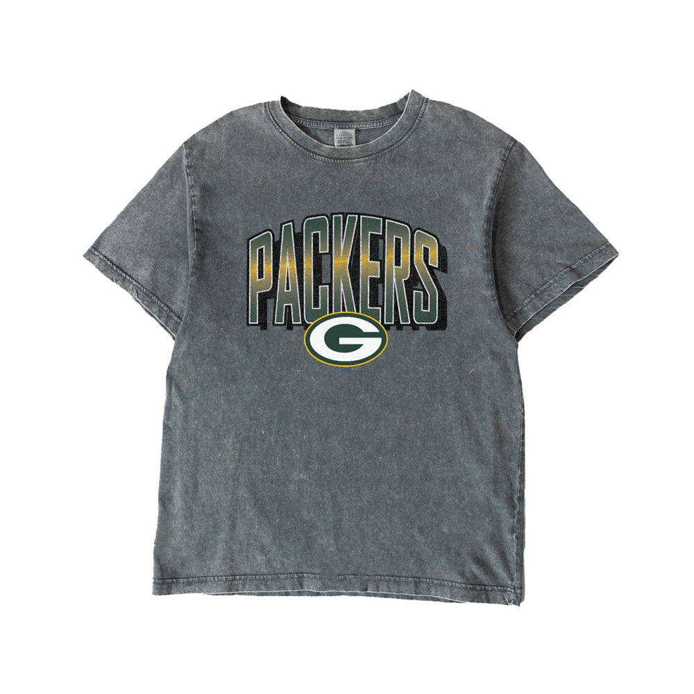 NFL Green Bay Packers Gameday Couture Women's Peak Performance Oversized Snow Wash T-Shirt