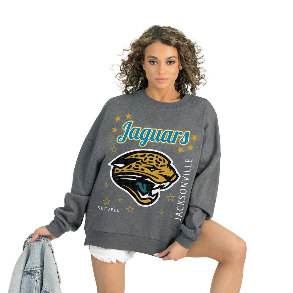 NFL Jacksonville Jaguars Gameday Couture Women's Ready to Rumble Premium Fleece Pullover Sweatshirt