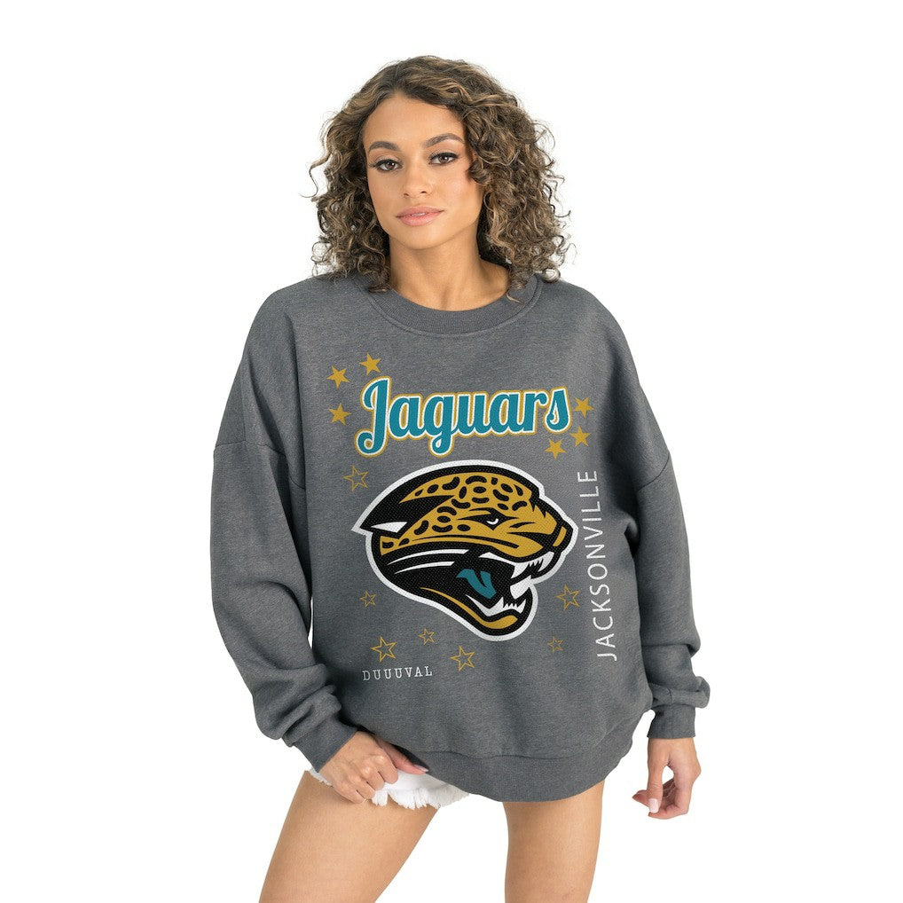 NFL Jacksonville Jaguars Gameday Couture Women's Ready to Rumble Premium Fleece Pullover Sweatshirt