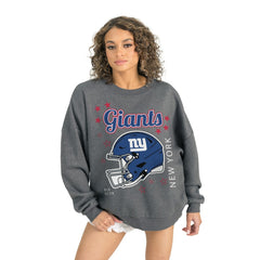 NFL New York Giants Gameday Couture Women's Ready to Rumble Premium Fleece Pullover Sweatshirt