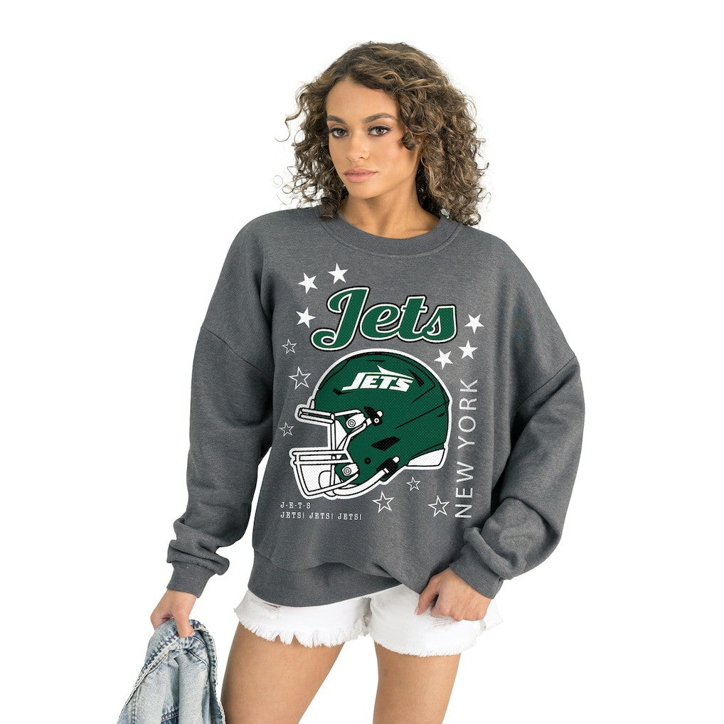 NFL New York Jets Gameday Couture Women's Ready to Rumble Premium Fleece Pullover Sweatshirt