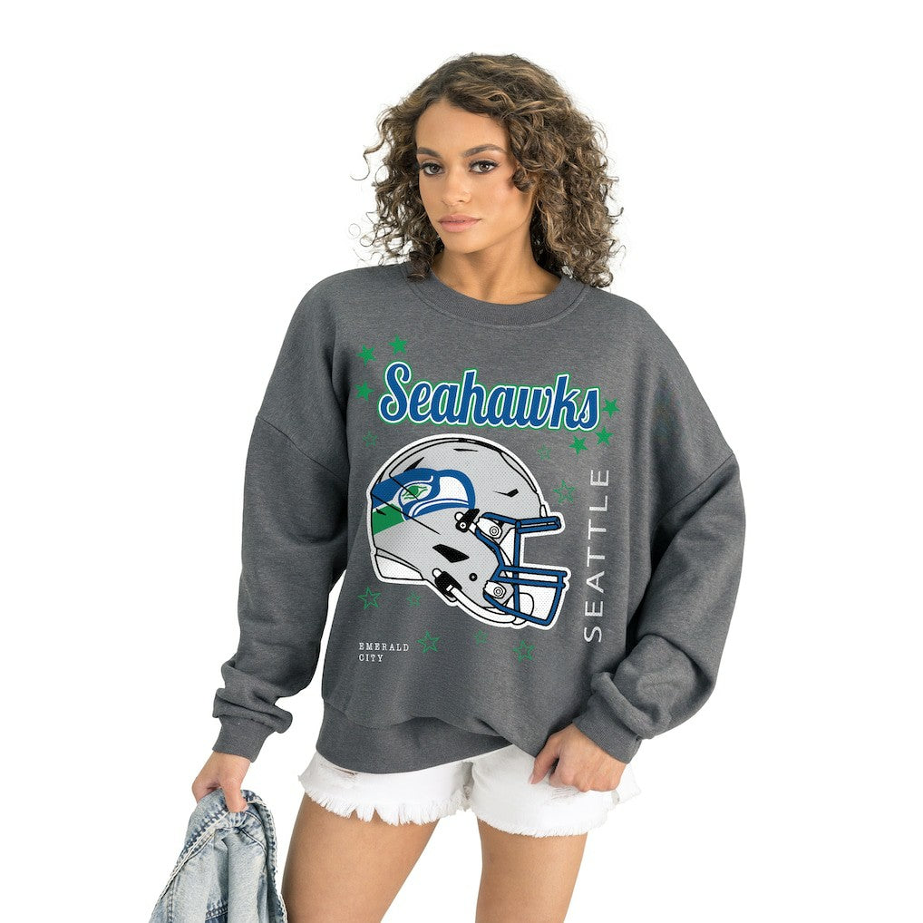 NFL Seattle Seahawks Gameday Couture Women's Ready to Rumble Premium Fleece Pullover Sweatshirt