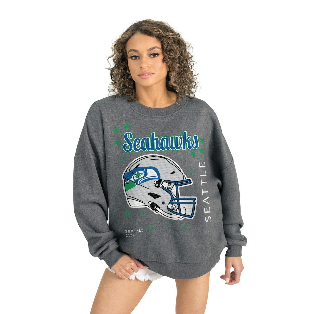 NFL Seattle Seahawks Gameday Couture Women's Ready to Rumble Premium Fleece Pullover Sweatshirt