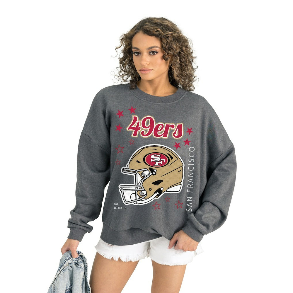 NFL San Francisco 49ers Gameday Couture Women's Ready to Rumble Premium Fleece Pullover Sweatshirt