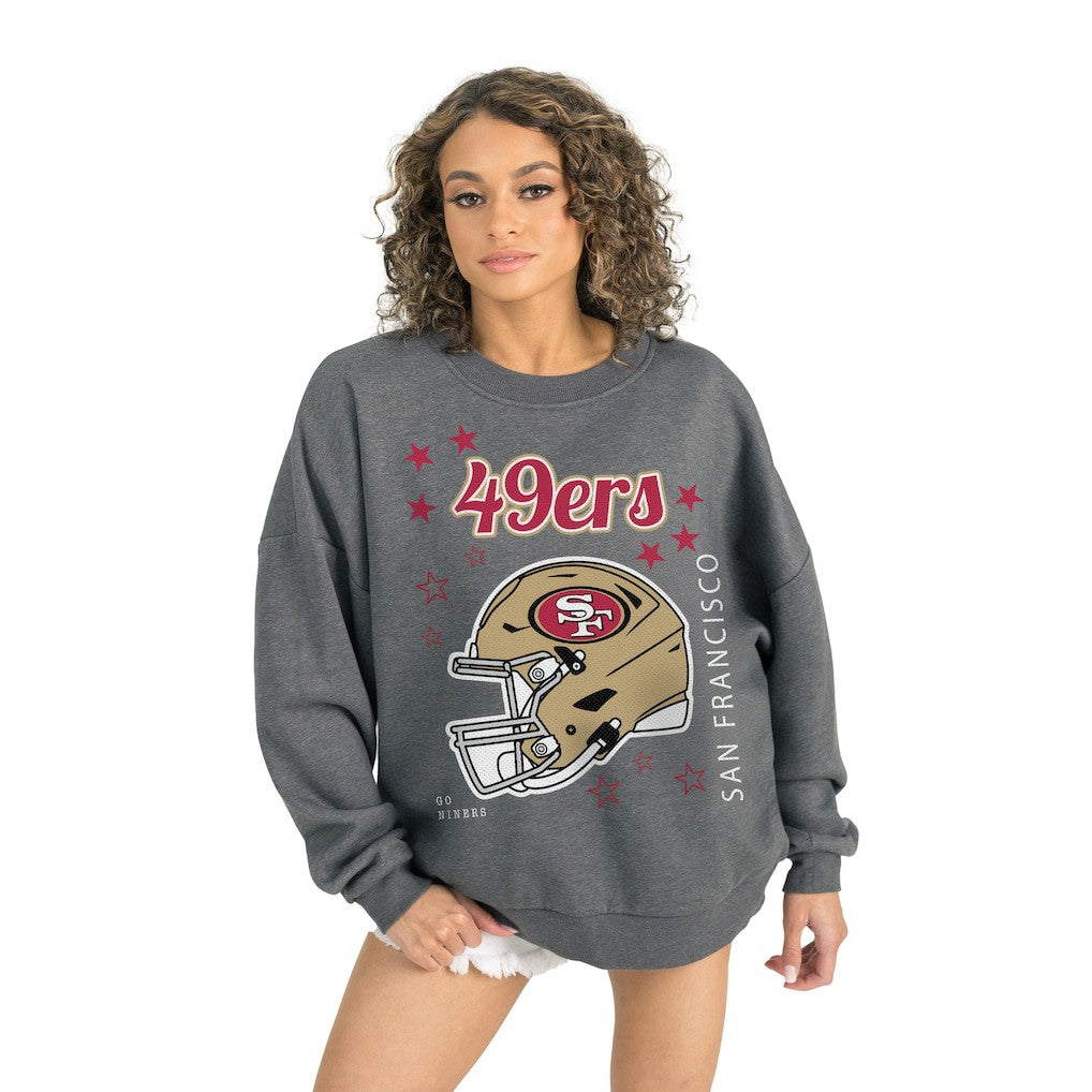 NFL San Francisco 49ers Gameday Couture Women's Ready to Rumble Premium Fleece Pullover Sweatshirt