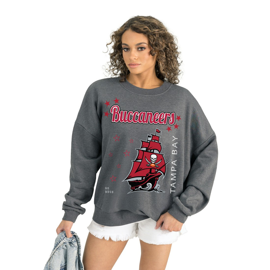 NFL Tampa Bay Buccaneers Gameday Couture Women's Ready to Rumble Premium Fleece Pullover Sweatshirt
