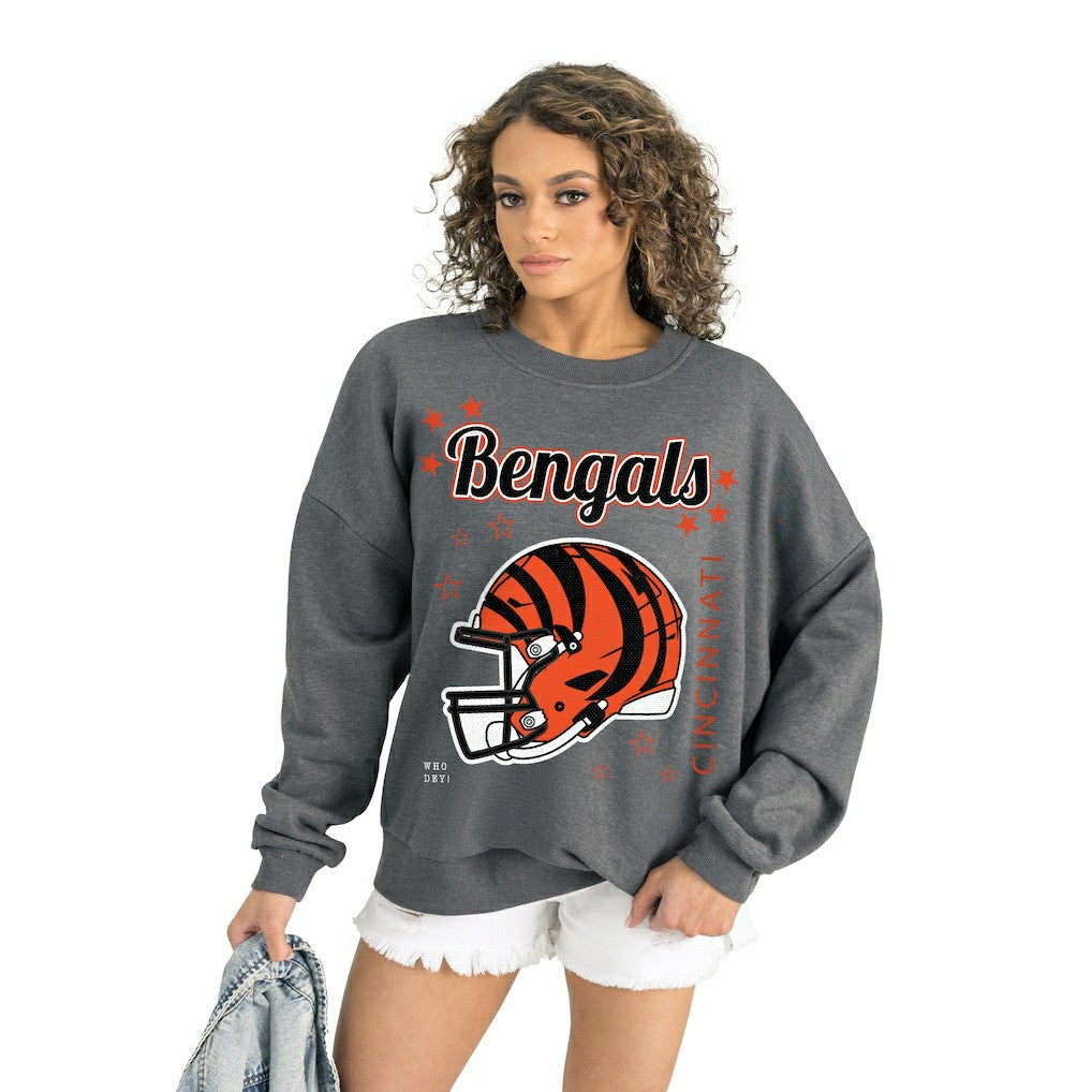 NFL Cincinnati Bengals Gameday Couture Women's Ready to Rumble Premium Fleece Pullover Sweatshirt