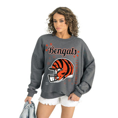 NFL Cincinnati Bengals Gameday Couture Women's Ready to Rumble Premium Fleece Pullover Sweatshirt