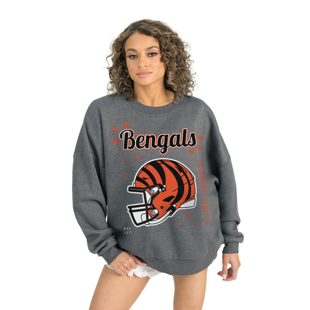 NFL Cincinnati Bengals Gameday Couture Women's Ready to Rumble Premium Fleece Pullover Sweatshirt