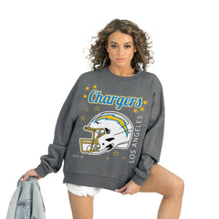 NFL Los Angeles Chargers Gameday Couture Women's Ready to Rumble Premium Fleece Pullover Sweatshirt