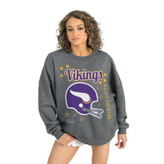 NFL Minnesota Vikings Gameday Couture Women's Ready to Rumble Premium Fleece Pullover Sweatshirt