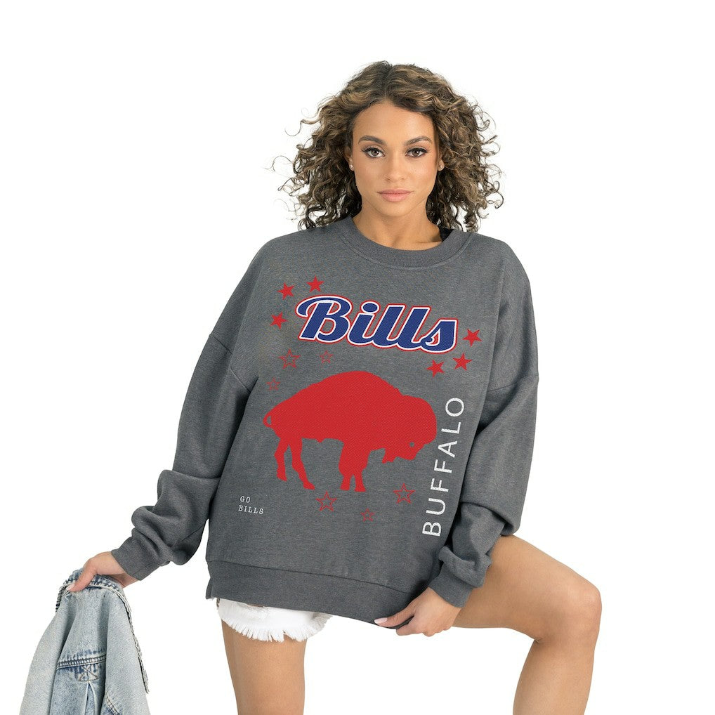 NFL Buffalo Bills Gameday Couture Women's Ready to Rumble Premium Fleece Pullover Sweatshirt