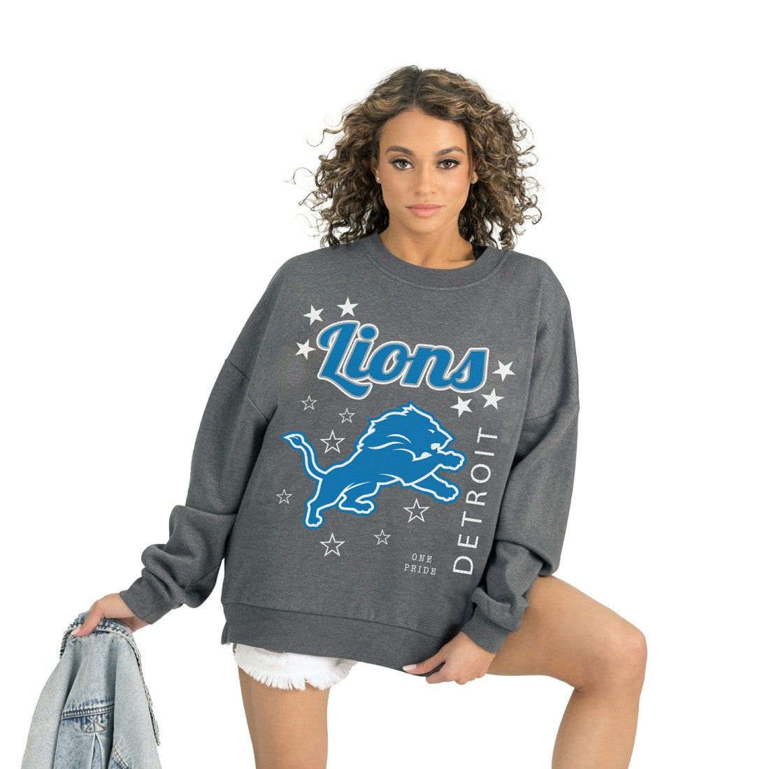 NFL Detroit Lions Gameday Couture Women's Ready to Rumble Premium Fleece Pullover Sweatshirt