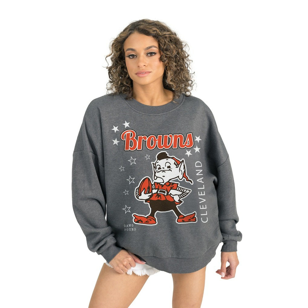 NFL Cleveland Browns Gameday Couture Women's Ready to Rumble Premium Fleece Pullover Sweatshirt