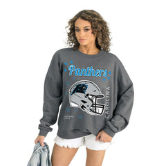 NFL Carolina Panthers Gameday Couture Women's Ready to Rumble Premium Fleece Pullover Sweatshirt