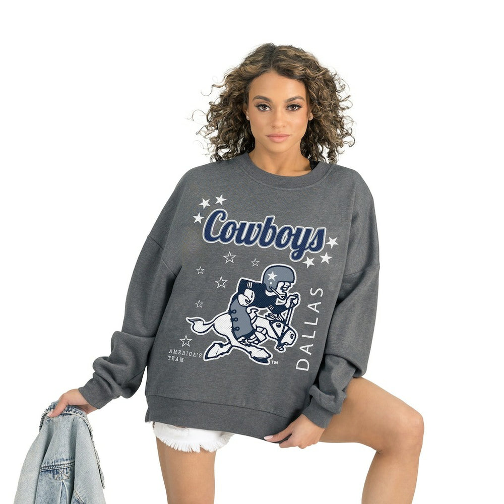 NFL Dallas Cowboys Gameday Couture Women's Ready to Rumble Premium Fleece Pullover Sweatshirt