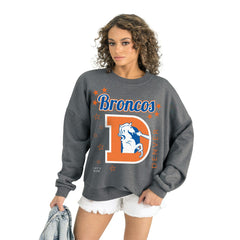 NFL Denver Broncos Gameday Couture Women's Ready to Rumble Premium Fleece Pullover Sweatshirt