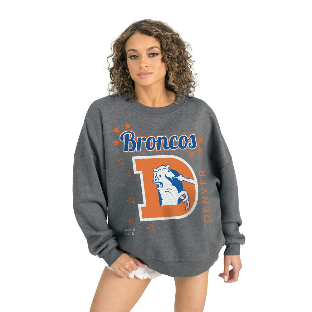 NFL Denver Broncos Gameday Couture Women's Ready to Rumble Premium Fleece Pullover Sweatshirt