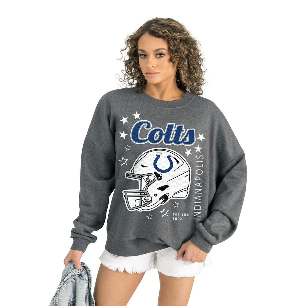 NFL Indianapolis Colts Gameday Couture Women's Ready to Rumble Premium Fleece Pullover Sweatshirt