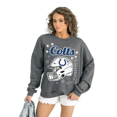 NFL Indianapolis Colts Gameday Couture Women's Ready to Rumble Premium Fleece Pullover Sweatshirt
