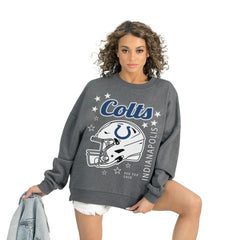 NFL Indianapolis Colts Gameday Couture Women's Ready to Rumble Premium Fleece Pullover Sweatshirt