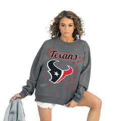 NFL Houston Texans Gameday Couture Women's Ready to Rumble Premium Fleece Pullover Sweatshirt