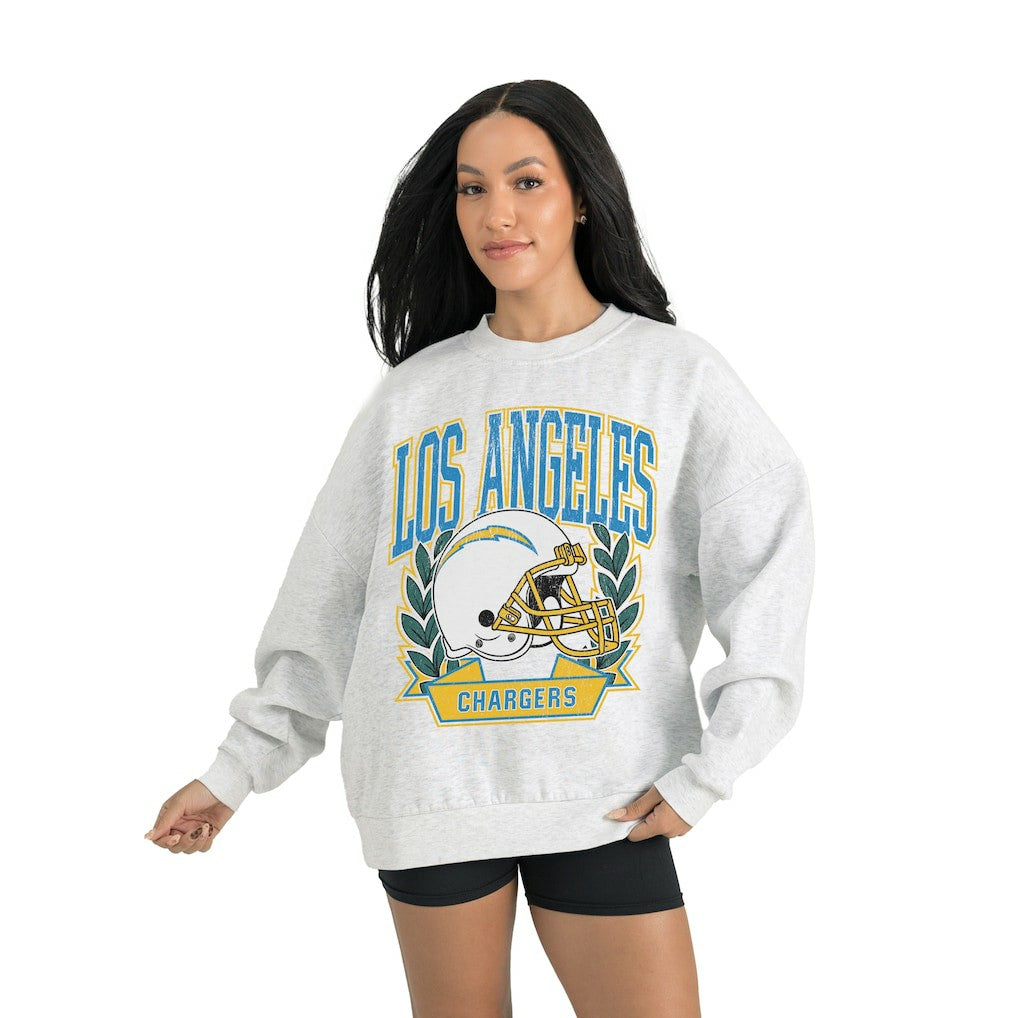 NFL Los Angeles Chargers Gameday Couture Women's Heritage Premium Fleece Pullover Sweatshirt