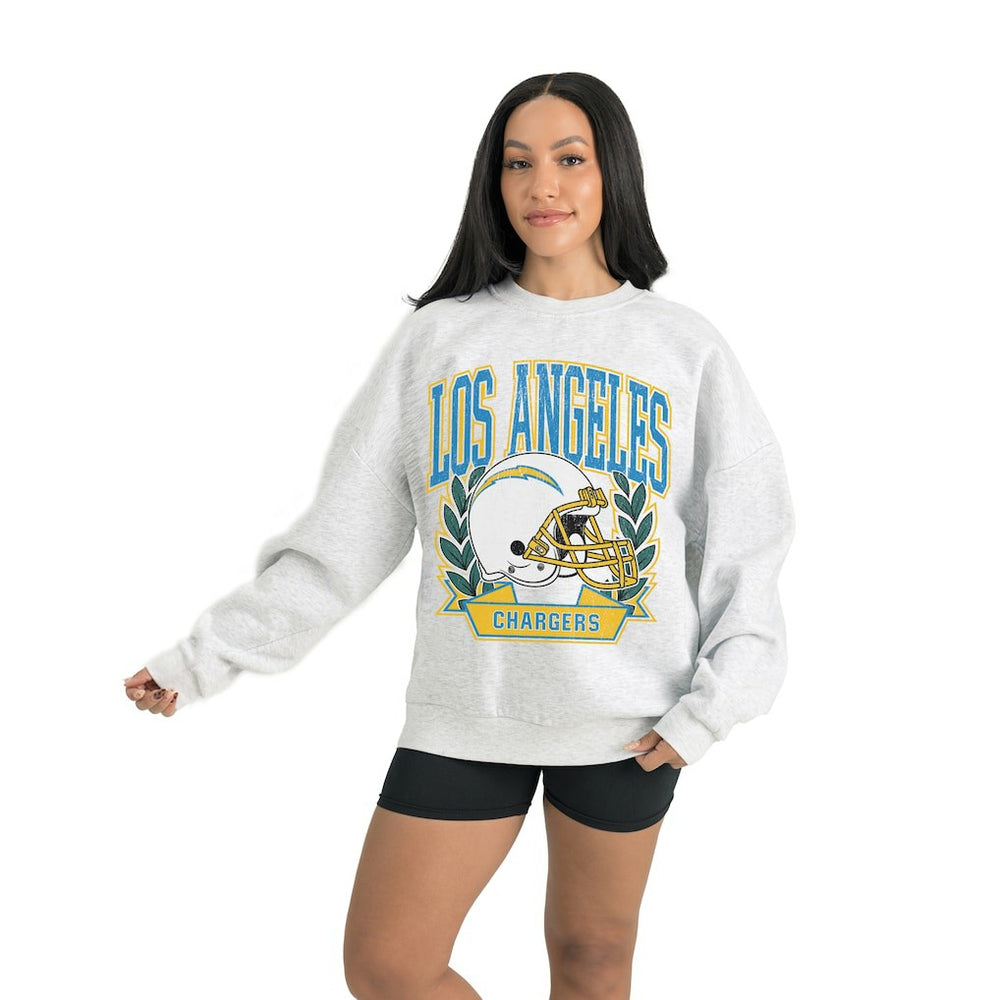 NFL Los Angeles Chargers Gameday Couture Women's Heritage Premium Fleece Pullover Sweatshirt