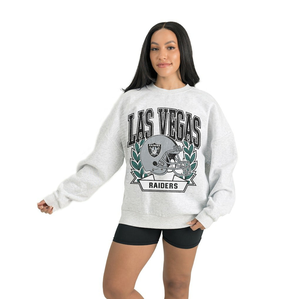 NFL Las Vegas Raiders Gameday Couture Women's Heritage Premium Fleece Pullover Sweatshirt