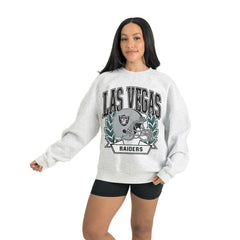 NFL Las Vegas Raiders Gameday Couture Women's Heritage Premium Fleece Pullover Sweatshirt